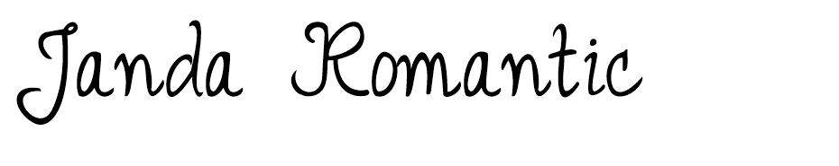 Janda Romantic font