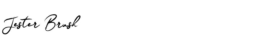 Jester Brush font