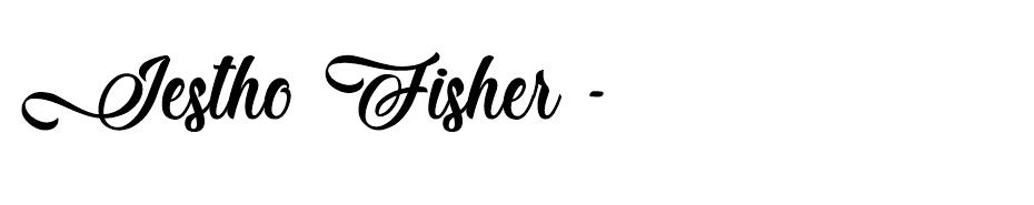 Jestho Fisher font