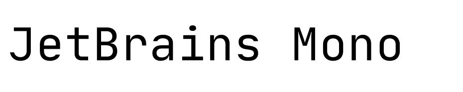 JetBrains Mono font