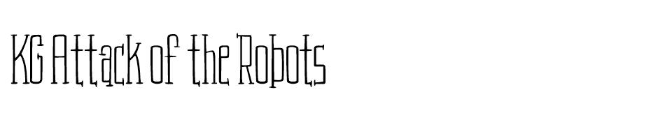 KG Attack of the Robots Font font