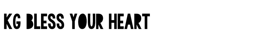 KG BLESS YOUR HEART font
