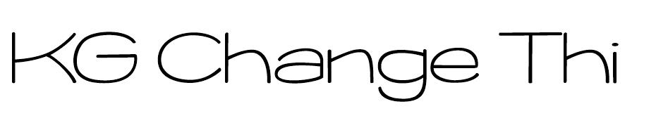 KG Change This Heart font