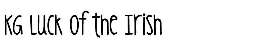 KG Luck of the Irish font