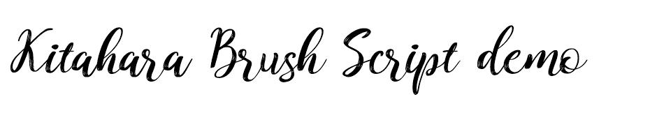 Kitahara Brush Script font