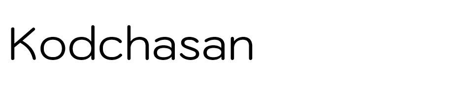 Kodchasan font