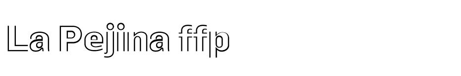 La Pejina ffp font