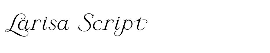 Larisa Script font