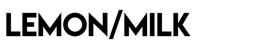 Lemon/Milk font