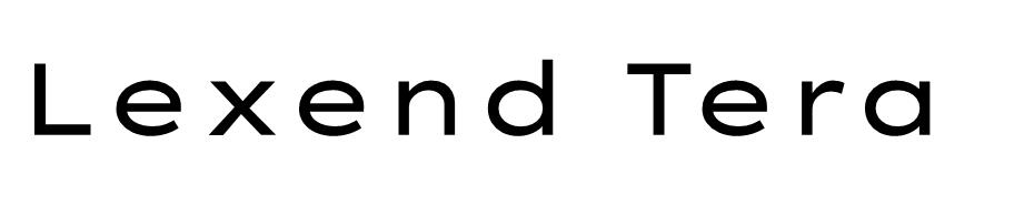 Lexend Tera font