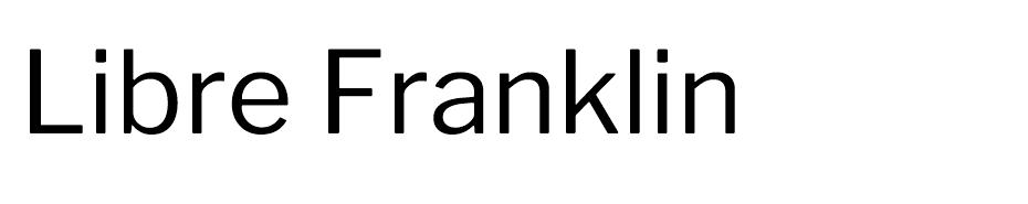 Libre Franklin Font Ailesi