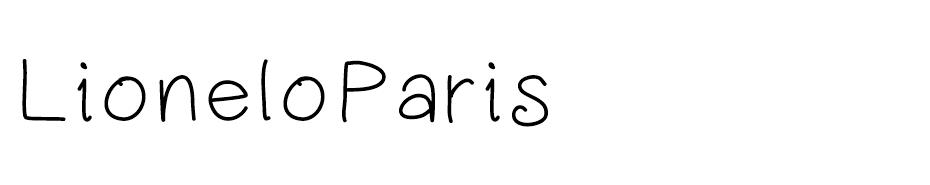 Lionel of Paris font