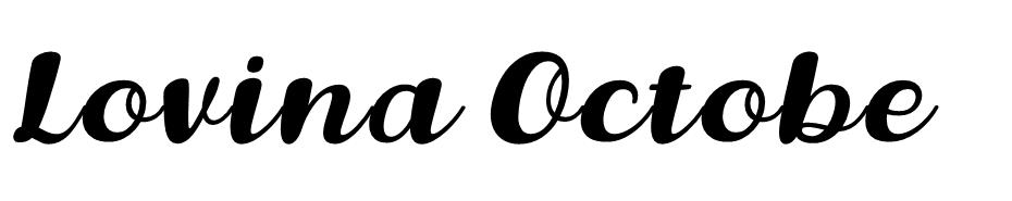 Lovina October Five font