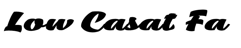  Low Casat Fat font