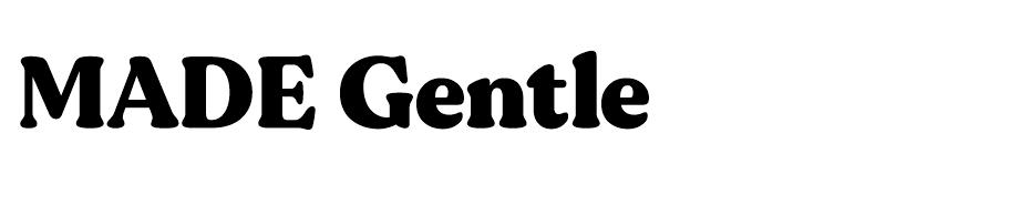 MADE Gentle font