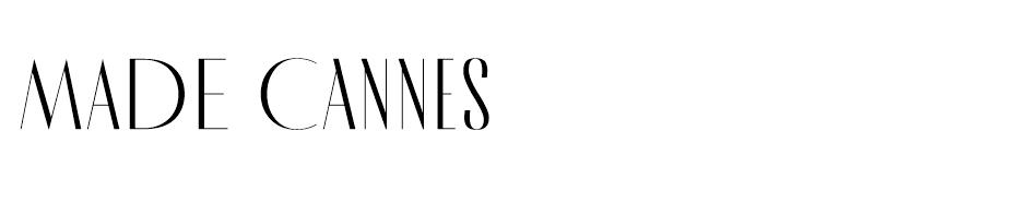 MADE Cannes font