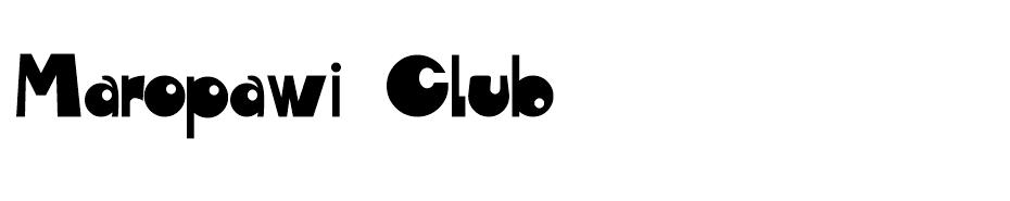 Maropawi Club font