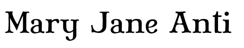 Mary Jane Font Ailesi font