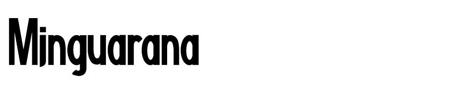 Minguarana  font