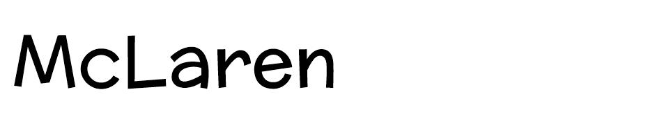 McLaren Font font
