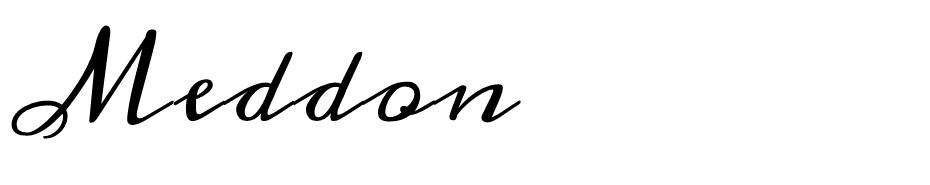 Meddon Font font