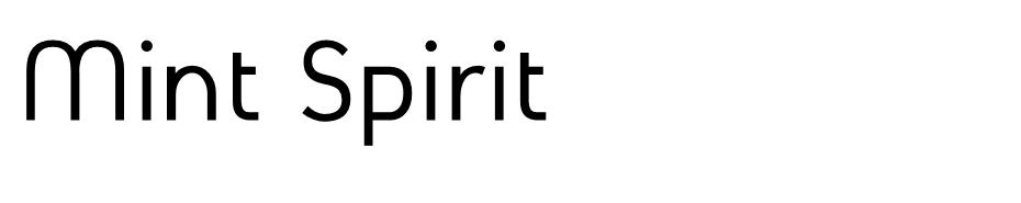 Mint Spirit Font Ailesi font