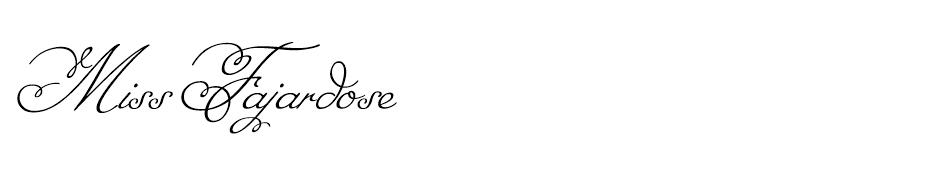 Miss Fajardose font