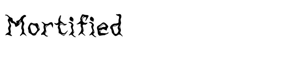 Mortified font