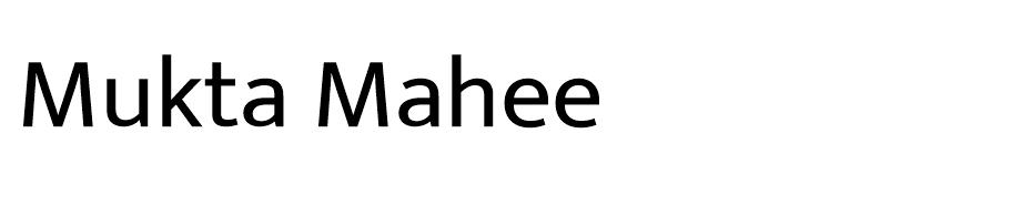 Mukta Mahee font