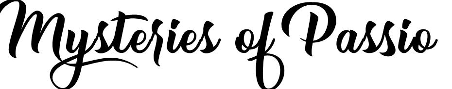 Mysteries of Passion font