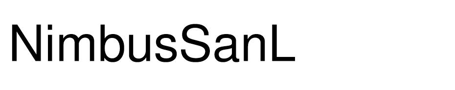 Nimbus Sans L Font Family font