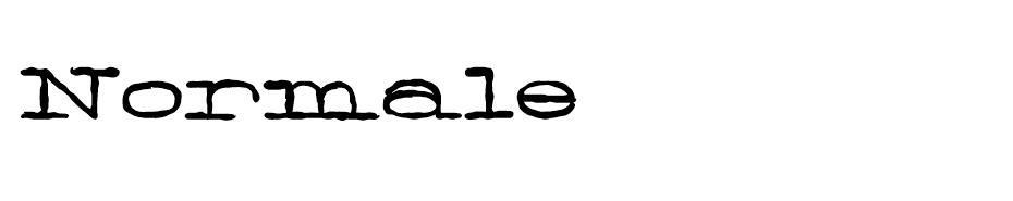 Normale font
