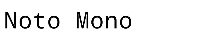 Noto Mono  font