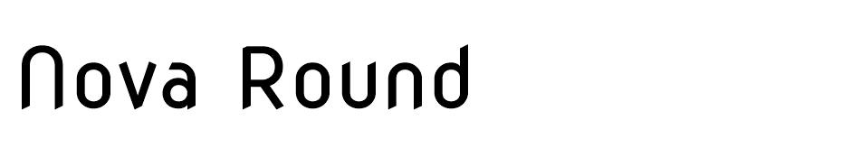 Nova Round Font