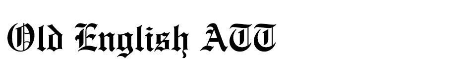 Old English ATT font
