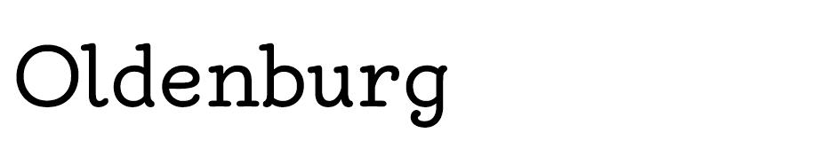 Oldenburg Font