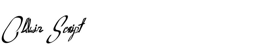 Oldwin Script font