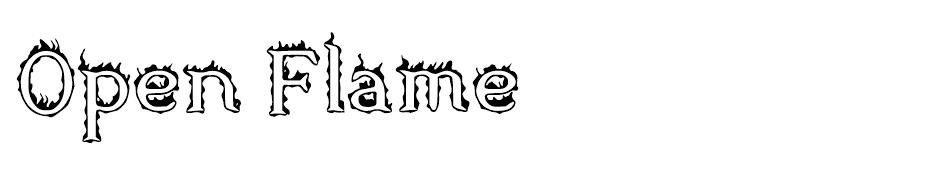  Open Flame Font