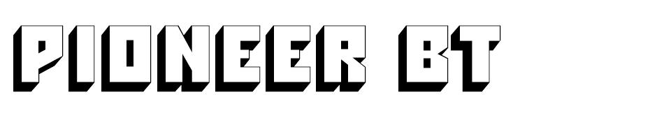Pioneer BT font