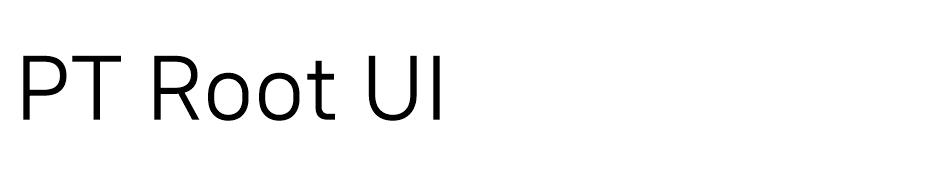 PT Root UI font