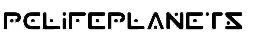 PCLifePlanetS font