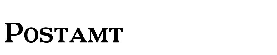 Postamt font