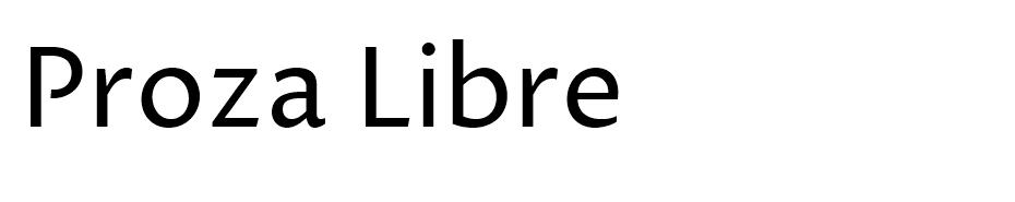 Proza Libre font