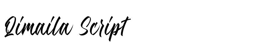 Qimaila Script font