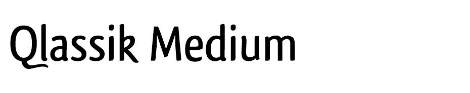 Qlassik Medium font