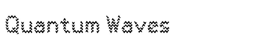 Quantum Waves font