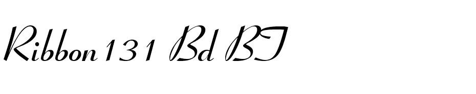 Ribbon131 Bd BT font