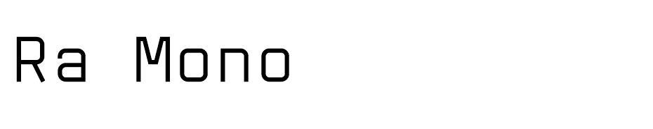Ra Mono font