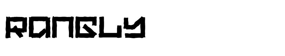 Rangly font