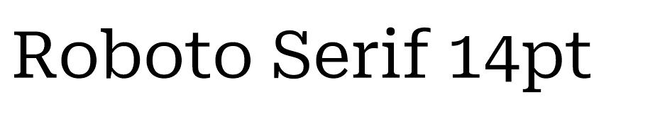 Roboto Serif font